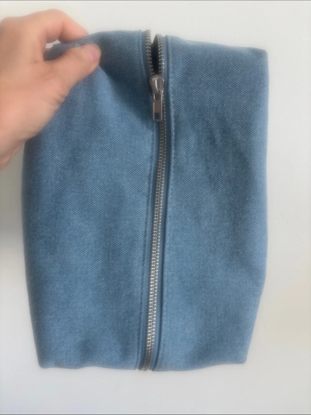 Youth To The People Blue Denim Travel Pouch